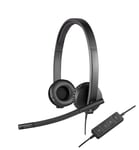 Logitech H570e Wired Headset, Stereo Headphones with Noise-Cancelling Microphone