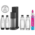 SODASTREAM - Machine a gazéifier duo noir pack 4 bouteilles