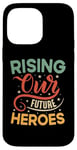 Coque pour iPhone 14 Pro Max Citation de motivation inspirante avec dicton positif vintage