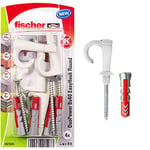 fischer - Crochet EasyHook rond avec cheville DuoPower 8x40 pour suspensions et charges élevées/Paquet de 4