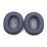 Earpads Coussinets de Rechange Coussinets d'oreille Oreillette de Remplacement Coussins en Mousse pour Casque JBL E55BT Quincy E55BT Cache-oreilles LR imprimés Bluetooth de type A, bleu foncé