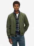 Superdry Code Harrington Jacket, Dark Green, Size L, Men