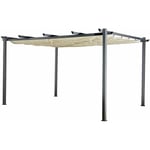 Happy Garden - Pergola autoportante 3 × 4m cassis beige - structure aluminium