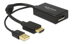 DeLOCK HDMI til DisplayPort-adapter, 4K, HDMI ha, DP hun