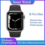 I8 Pro Max Smart Watch Miehet Naiset Vastaa puheluun Urheilu Fitness Tracker Mukautettu älykello Ios Androidille Joululahjat