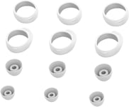 12Pcs Galaxy Buds Plus Sm-R175 Embouts Anti-Dérapants Kit De Crochets D'Oreille Antidérapants, Embouts En Silicone Pour Écouteurs Samsung Galaxy Buds 2019 Sm-R170-Blanc[QUE074049]