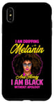 Coque pour iPhone XS Max Black Girl Lunettes de soleil Magic Afro Woman Honey Drip Rose vif