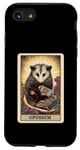 Coque pour iPhone SE (2020) / 7 / 8 Esthetic Cottagecore The Opossum Possum Jeu de cartes Tarot