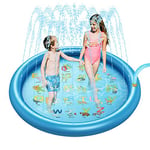 Tapis D'arrosage Splash Pad Tapis De Jeu Splash 68 Pouces Saupoudrer De Pataugeoire Conception De Prévention des Fuites d'eau Pliable pour Enfants en Plein Air Jouets d'eau De Jardin