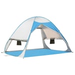 Nologo CKQ-KQ Tente de sac à dos portable pour extérieur, famille, camping, pique-nique, plage, auvent imperméable 79 x 53 x 51 cm