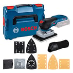 Bosch Professional 18V System cordless orbital sander GSS 18V-13 (brushless motor, incl. dust bag, 3 x sanding plate, 3 x sanding sheet, perforated tool, in L-BOXX)