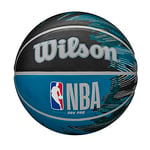 WILSON NBA DRV Pro Streak Ballon de Basketball d'extérieur Noir/Bleu Taille 5-69,9 cm