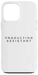 iPhone 13 Pro Max Production Assistant, Film Production Assistants Modern Font Case