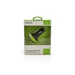 Billader 3-ttganger 6 A 2 x USB / Micro USB Sort/Grøn
