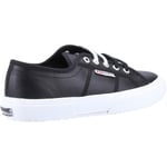 Superga 2750 Tumbled Leather Shoe Black/White