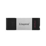 kingston - digital media product 64gb usb-c 3.2 datatraveler 80 gen 1