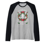 Running On Christmas Spirit Runners Raglan Baseball Tee