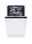 Haier I-Pro Shine Xi1C3Tb2Fb-80 Slimline Fully Integrated 11 Place Dishwasher, Wifi Enabled, C Rated - Black - Dryer With Installation