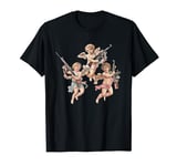 Edgy Cupid with Guns Indie Baddie Bad Girl Aesthetic Trendy T-Shirt