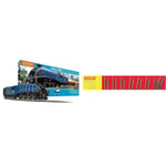 Hornby Train Set - R1282M Mallard Record Breaker Analogue OO Gauge Locomotives & R8225 OO Gauge Track Extension Pack E - Extra Track Pieces for Model Railway Sets, Model Train Track Pieces