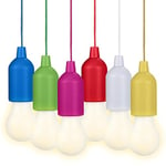 Valiant Fun Hanging LED Rope Lights-6-Pack-Battery Powered, Warm White