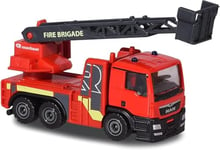 Majorette SOS Man TGS Rosenbauer Camion de Pompier, Jouet Voiture, Roue Libre, pièces à Ouvrir et/ou Mobiles, 7,5 cm, Rouge, pour Enfants à partir de 3 Ans, 212057181Q07