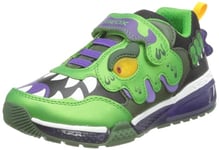 Geox Garçon J Bayonyc Boy Basket, Green Purple, 31 EU