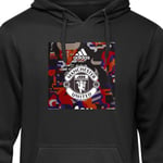 Barn-Hoodie | Mjuk Huvtröja för Barn Manchester United F.C. svart 12-13 År