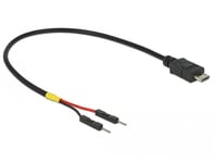 Delock USB/strøm-kabel - Micro-USB type B til 2-pins USB-header - 20 cm