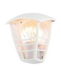 Francis Outdoor 1 Light Die Cast Half Wall Lantern - White