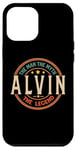 Coque pour iPhone 12 Pro Max ALVIN The Man The Myth The Legend Vintage Personnalisé