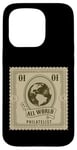 Coque pour iPhone 15 Pro Collectionneurs de timbres amusants Philatélie All World pour homme