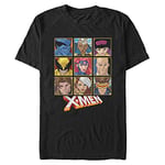 Marvel X-Men-Xmen CORE Box UP Organic Short Sleeve T-Shirt, Black, S