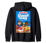 Stranger Things Code Red Cereal Box with Demogorgon Mask Zip Hoodie