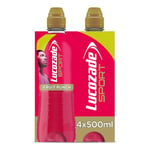 Lucozade Sport Body Fuel - Fruit Punch 4x500ml| Isotonic sports drink, with Electrolytes and Vitamin B3 | Still | Bursting with Flavour