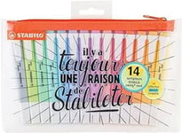 Surligneur STABILO swing cool pastel - Trousse x 14 surligneurs 100% pastel