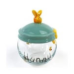 Dd Winnie the Pooh glass canister honey pot SAN3288 FS