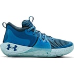 Under Armour Childrens Unisex GS Embiid 1 Kids Blue Basketball Trainers - Size UK 5