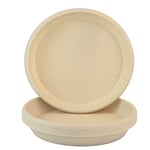 Home Garden Ornaments Plant Pot Saucers 32cm Diameter Beige Marble Set of 5 – Durable Plastic Plant Pot Saucer – Round Plant Saucer for House Plants – Plastic Plant Tray (Ø32cm, Beige Marble)