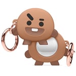 elago BT21 Silicone Case Compatible with AirTag Case, Compatible with Air Tag Keychain - Drop Protection, Track Keys, Backpacks, Purses, Tracking Tag Not Included [Official Merchandise] (SHOOKY)