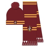 Harry Potter - Set Bonnet Pompon + Echarpe - Gryffondor - Enfants