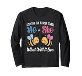 Keeper of The Gender Reveal He or She What Will It Bee Long Sleeve T-Shirt