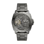 Montre Semiautomatique Homme FOSSIL PRIVATEER BQ2787 Acier Inoxydable Noir TWIST