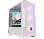 PCSPECIALIST Luna 40 Gaming PC - AMD Ryzen™ 5, RTX 4060, 1 TB SSD, White