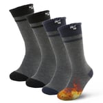 DG Hill (2pk or 4pk Thermal Socks for Men and Women, Heated Winter Boot Socks, Insulated for Cold Weather Medium