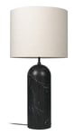 Gravity Floor Lamp XL Low - Black Marble/Canvas Shade