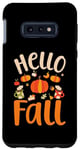 Galaxy S10e Hello Fall Autumn Colors Leaves Pumpkins Fall Vibes Season Case