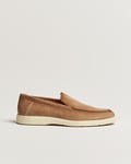 Santoni Summer Loafers Beige Suede