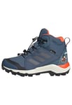 adidas Unisex Terrex Disney MID Gore-TEX Hiking Shoes, Wonder Steel/Grey Three/Orange, 11.5 UK