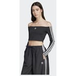 adidas Original Adicolor Off Shoulder Long Sleeve Tee, storlek Large